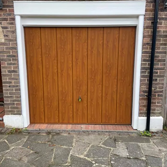 wood effect garage door