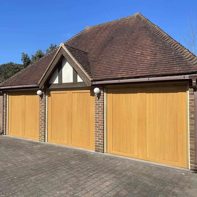 wood effect garage door