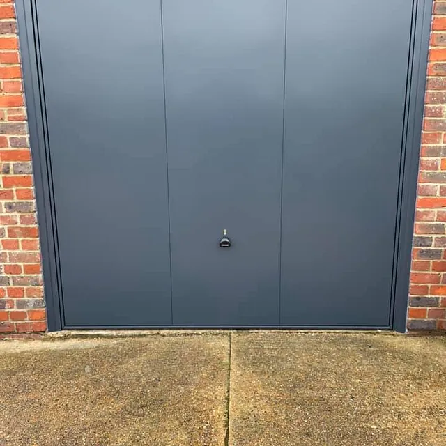 grey garage door